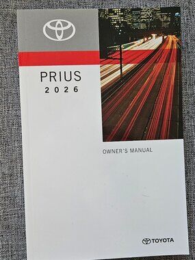 2026 TOYOTA PRIUS Owner's Manual OM47G03 01999-47G03